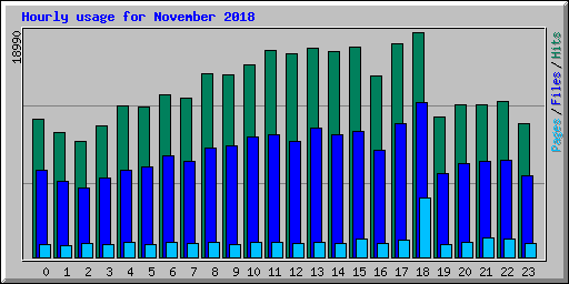 Hourly usage for November 2018